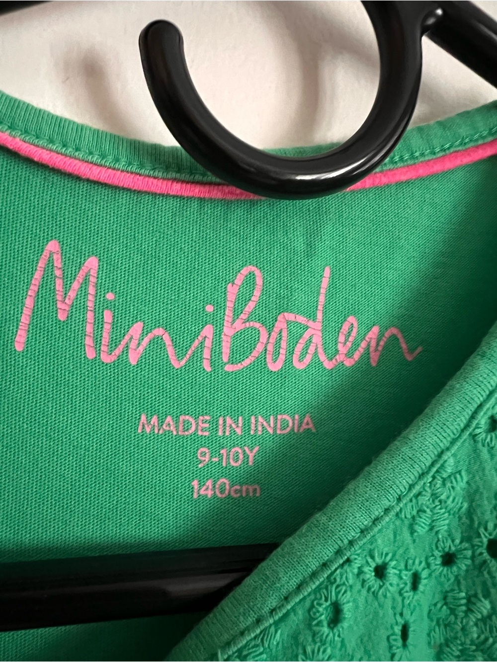 Mini Boden Green Tiered Ruffle Tank Top - Picture 3 of 8